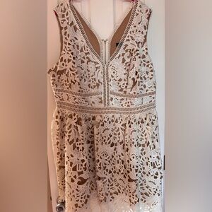 New Look Cream Lace Dress size 24